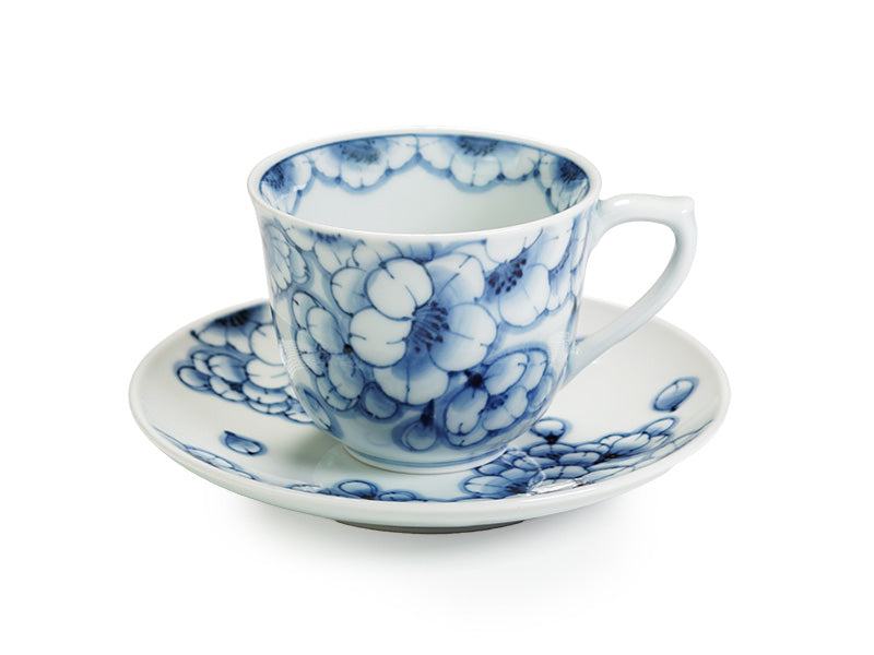 Sojiro Kiln Sometsuke Cherry Blossoms Coffee Cup - Arita Ware