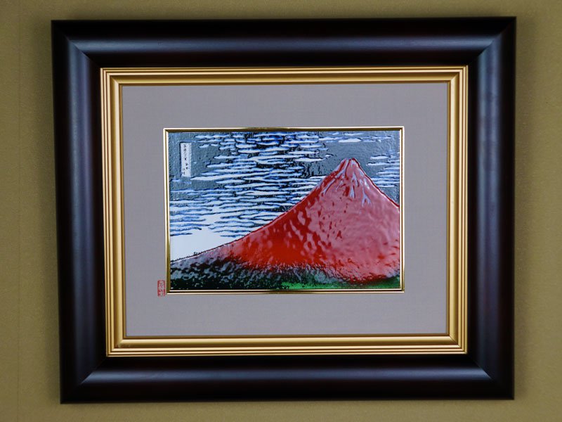 Sankougei Hokusai Fuji Cloisonne Picture Frame - Kyoto Shippo