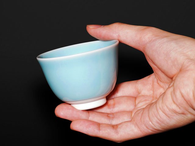 Tasses à thé Sencha Kinuta Céladon