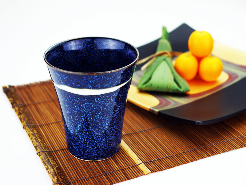 Japanese Whisky Glass "Ginga" (Galaxy) - Shinemon Kiln, Arita Ware Tumbler