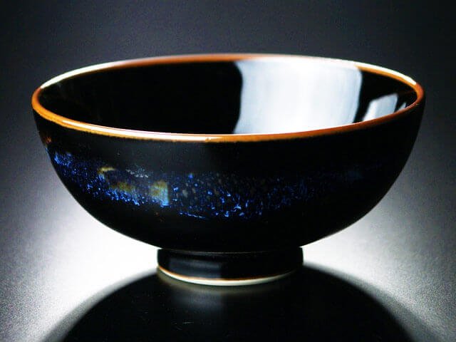 Shinemon Kiln Japanese Rice Bowl "Aoki-Myojo" - Arita Ware