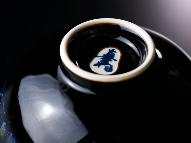 Shinemon Kiln Japanese Rice Bowl "Aoki-Myojo" - Arita Ware