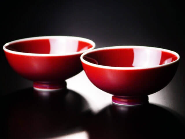 Shinemon Kiln Pair of Rice Bowls Yohen-Shinsha - Arita Ware