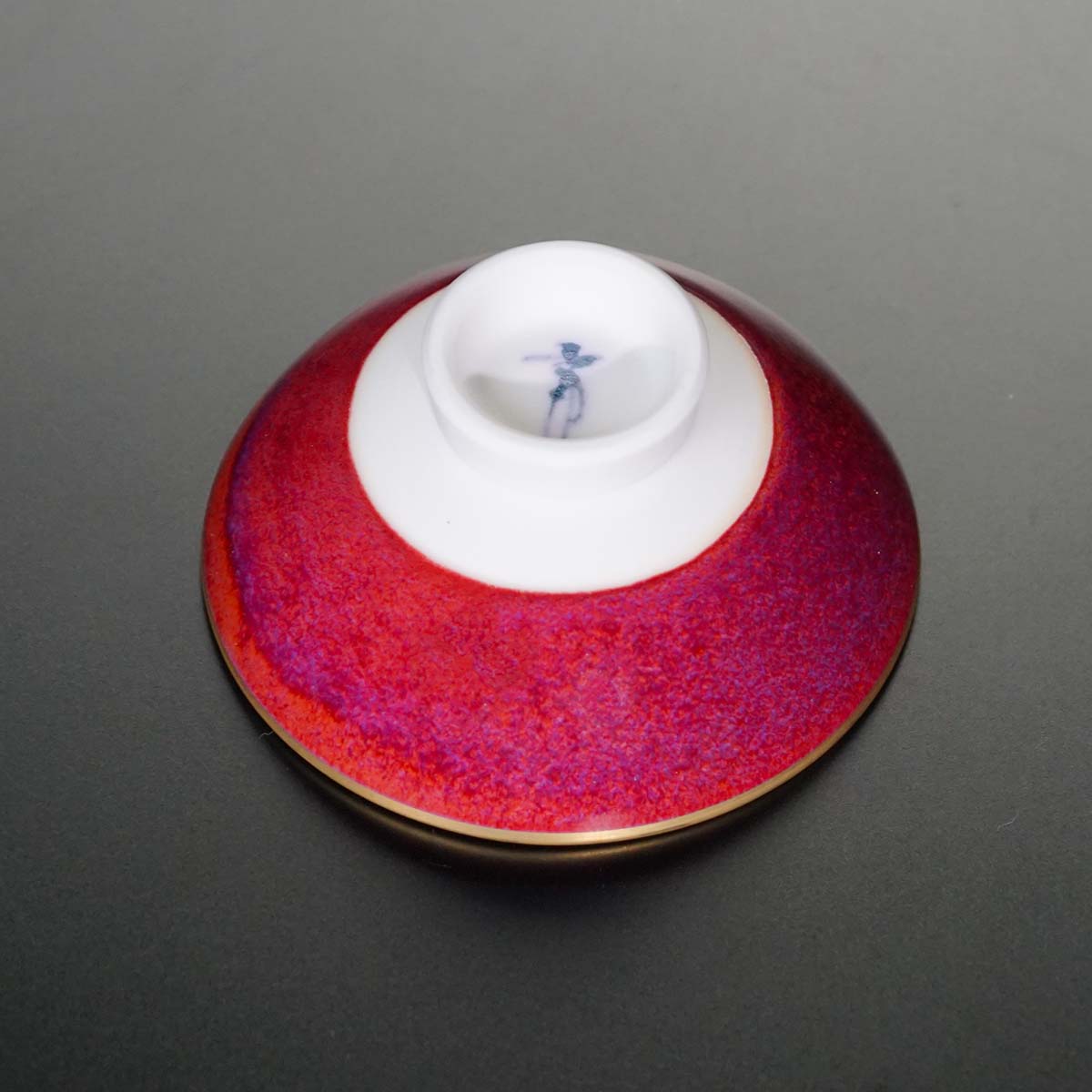 Japanese Sake Cup Pair "Kohaku Housai" - Shinemon Kiln, Arita Ware