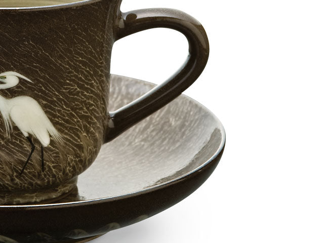 Gagyu Kiln Coffee Cup - Egret Design, Arita Ware