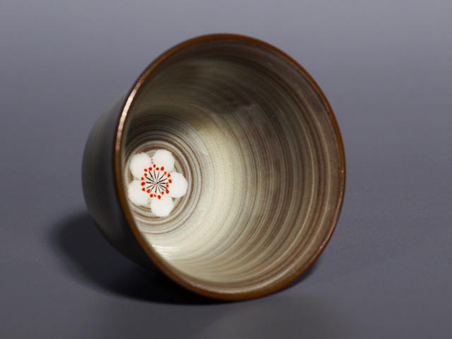 卧牛窑日式酒具套装 - 红梅白梅，有田烧
