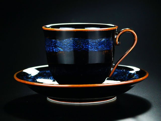 Shinemon Kiln Coffee Cup "Aoki-Myojo" - Arita Ware