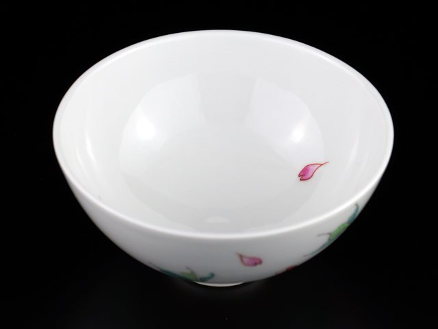 Four Jin, bol à riz – cerisiers Iroe, porcelaine d’Arita