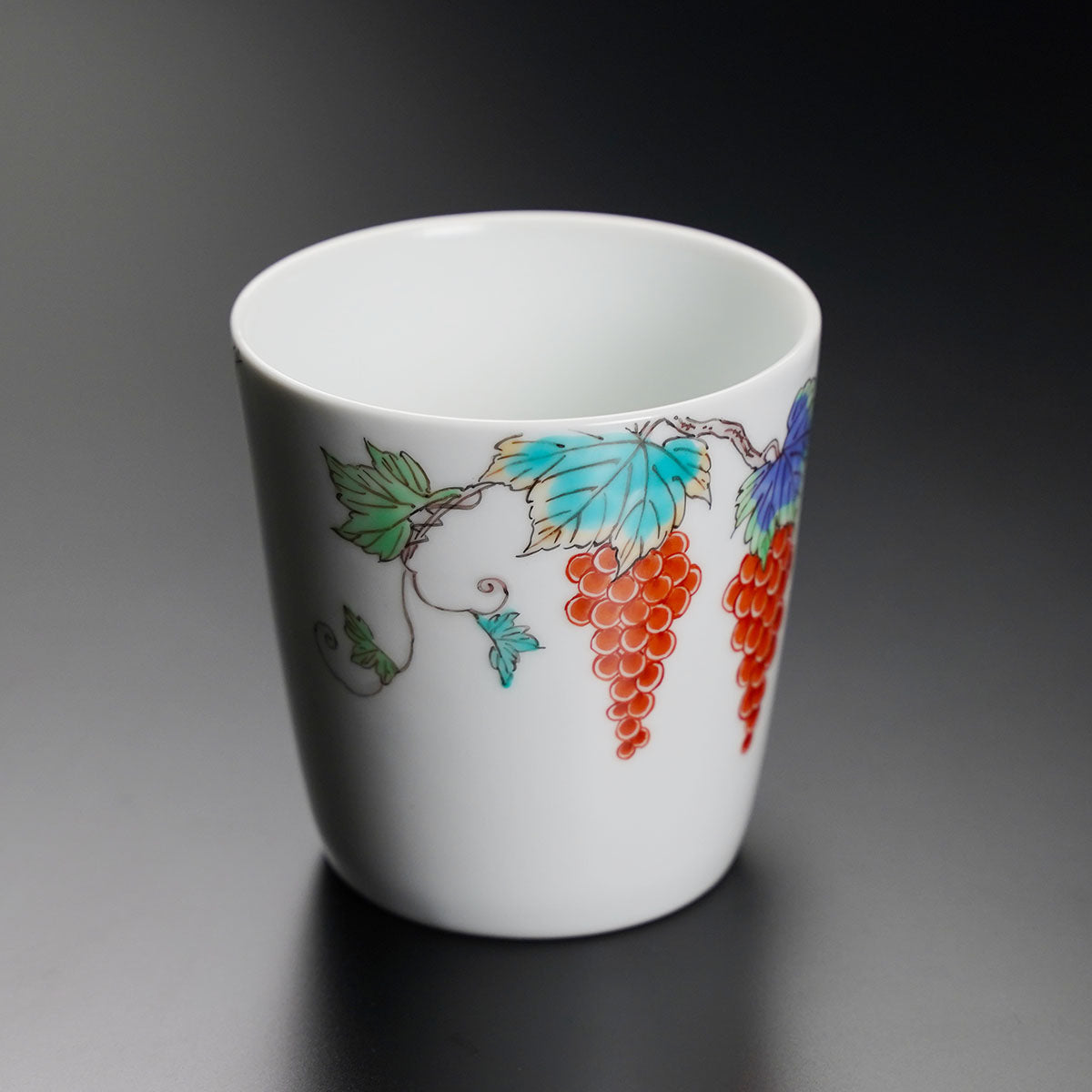 Jin Kiln Coffee Mug - Iroe Grapes, Arita Ware