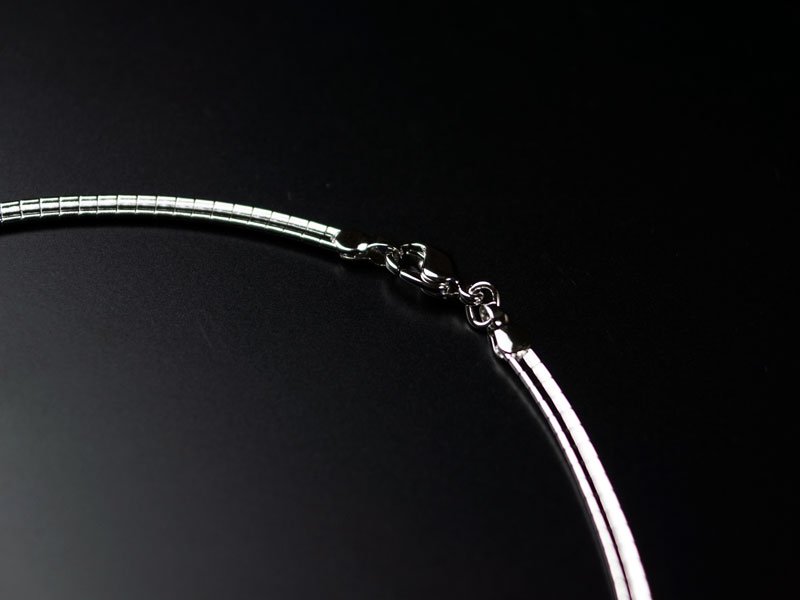Sankougei, collier en argent (vert) – cloisonné de Kyoto