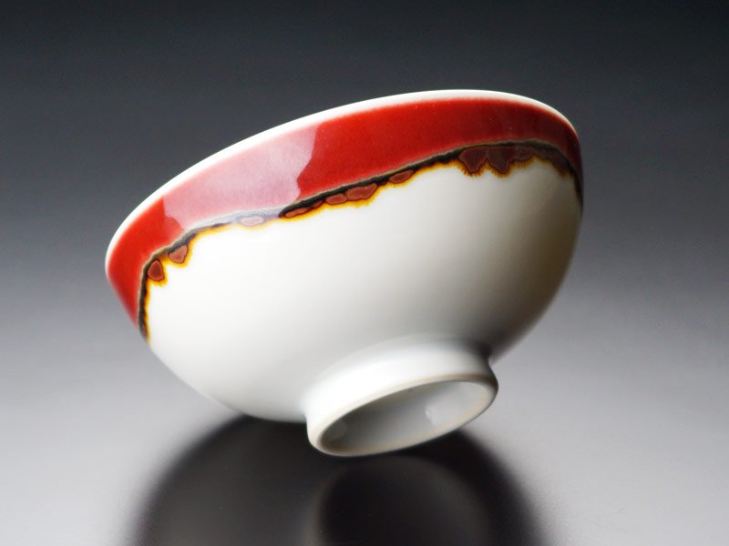 Shinemon Kiln Pair of Rice Bowls "Silk Road" - Arita Ware