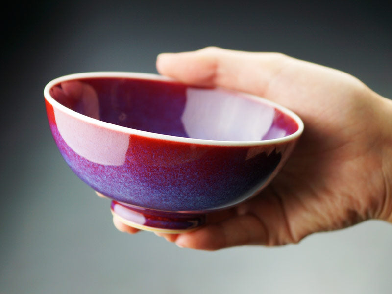 Shinemon Kiln Pair of Rice Bowls "Saiun" - Arita Ware