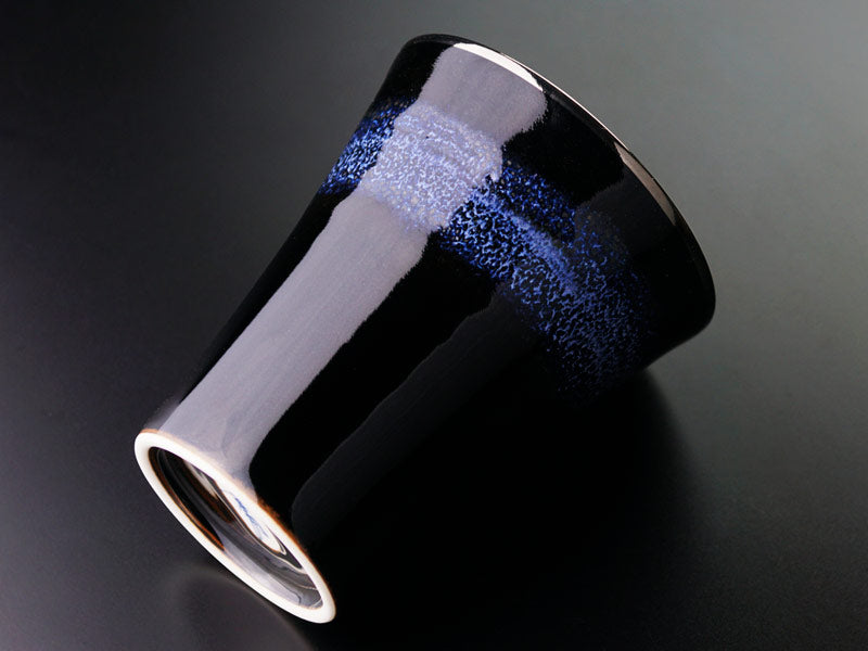 Verre à whisky japonais « Gekkou », décor au platine – four Shinemon, porcelaine d’Arita