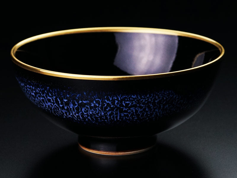 Shinemon Kiln Pair of Rice Bowls "Aoki-Myojo" Youkou Gekkou - Arita Ware