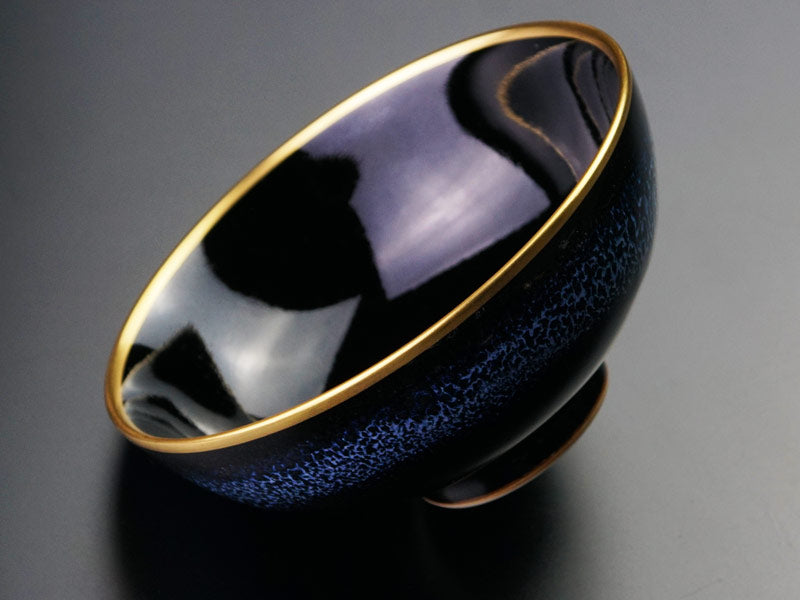Shinemon Kiln Pair of Rice Bowls "Aoki-Myojo" Youkou Gekkou - Arita Ware