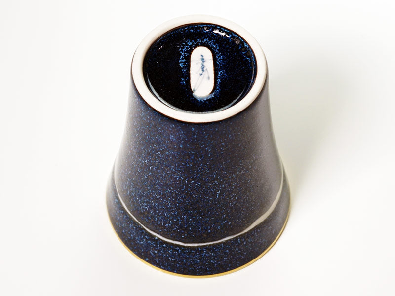 Verre à whisky japonais « Seiten » Ginga, décor à l'or fin – four Shinemon, porcelaine d'Arita