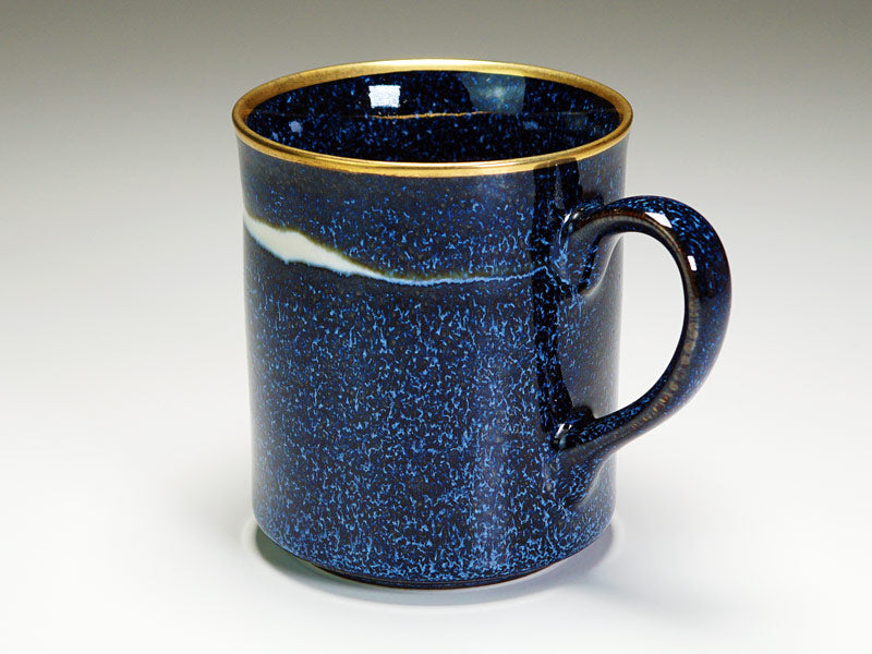 Shinemon Kiln Coffee Mug "Seiten" - Gold Decoration, Arita Ware