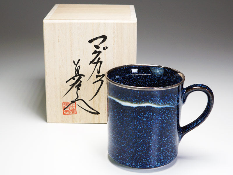 真右卫门窑“星天”本白金彩 马克杯 - 有田烧
