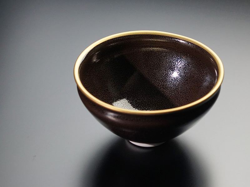 Bol à café or/platine brillant Étoile bleue « Yoko Gekko »