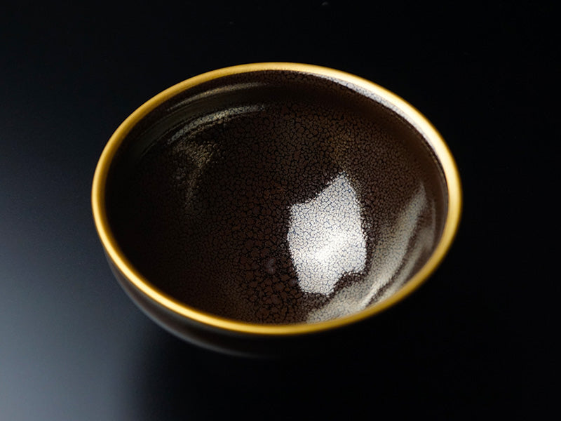 Bol à café or/platine brillant Étoile bleue « Yoko Gekko »
