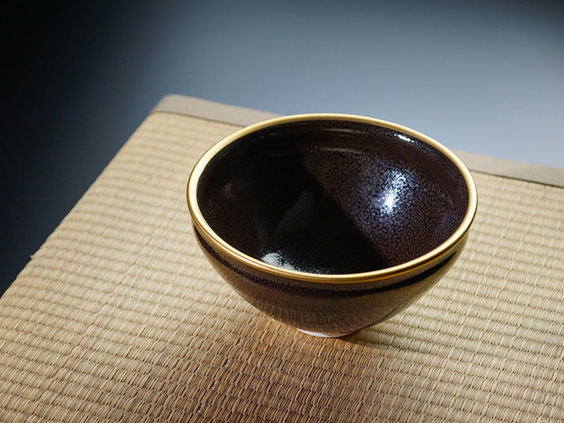 Bol à café or/platine brillant Étoile bleue « Yoko Gekko »