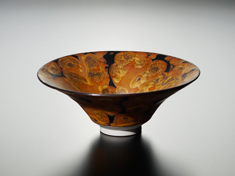 Flat Matcha Bowl (Chawan) "Hiraizumi no Yume" - Shinemon Kiln, Arita Ware