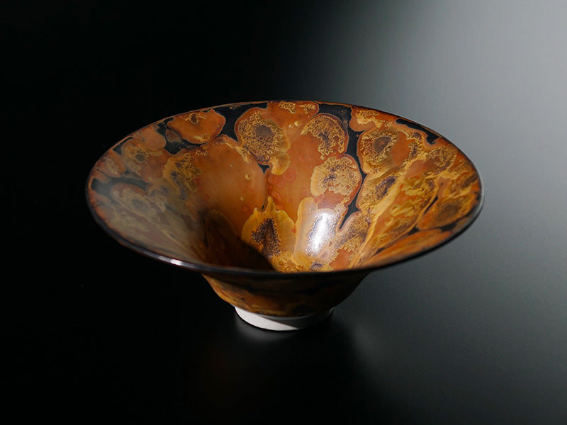 Flat Matcha Bowl (Chawan) "Hiraizumi no Yume" - Shinemon Kiln, Arita Ware