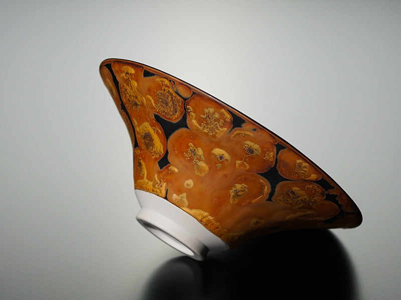 Flat Matcha Bowl (Chawan) "Hiraizumi no Yume" - Shinemon Kiln, Arita Ware