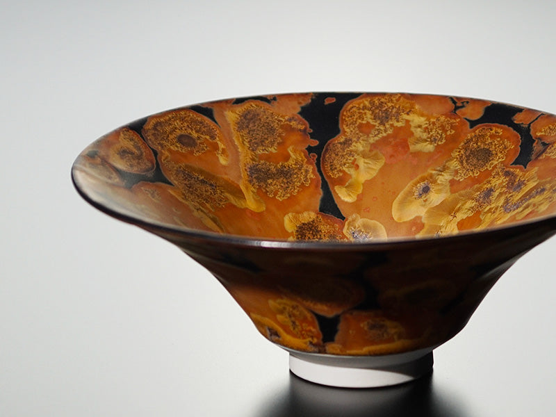 Flat Matcha Bowl (Chawan) "Hiraizumi no Yume" - Shinemon Kiln, Arita Ware