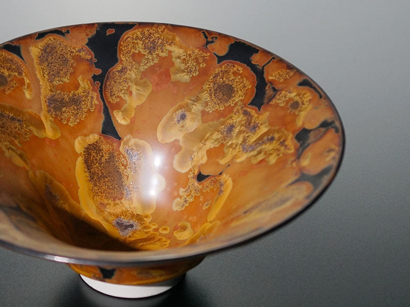 Flat Matcha Bowl (Chawan) "Hiraizumi no Yume" - Shinemon Kiln, Arita Ware