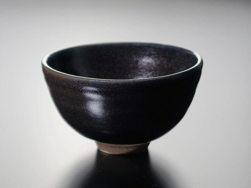 Matcha Bowl (Chawan) - Oil-Spot Tenmoku, Shinemon Kiln, Arita Ware
