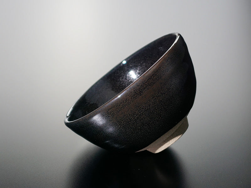 Matcha Bowl (Chawan) - Oil-Spot Tenmoku, Shinemon Kiln, Arita Ware