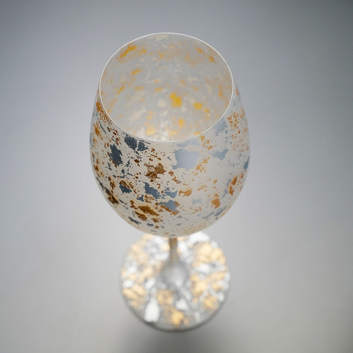 Yamanaka Lacquerware - [Kihaku Glass] Pair of Wine Glasses "Albus"
