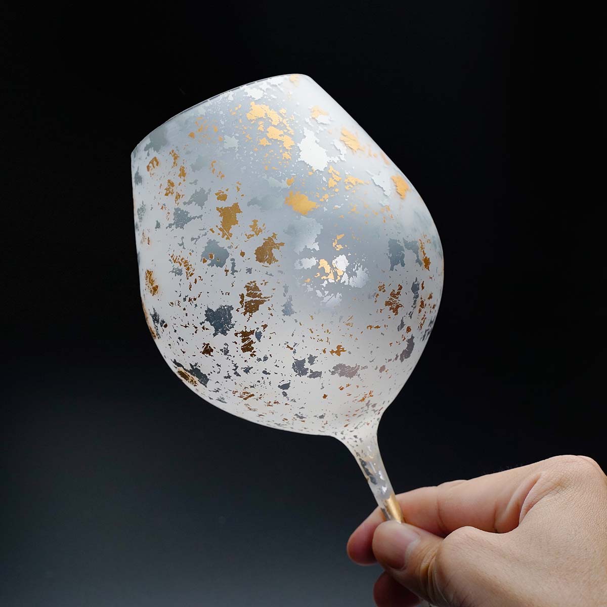 山中漆器 - [Kihaku玻璃] 葡萄酒杯对装「Revel」