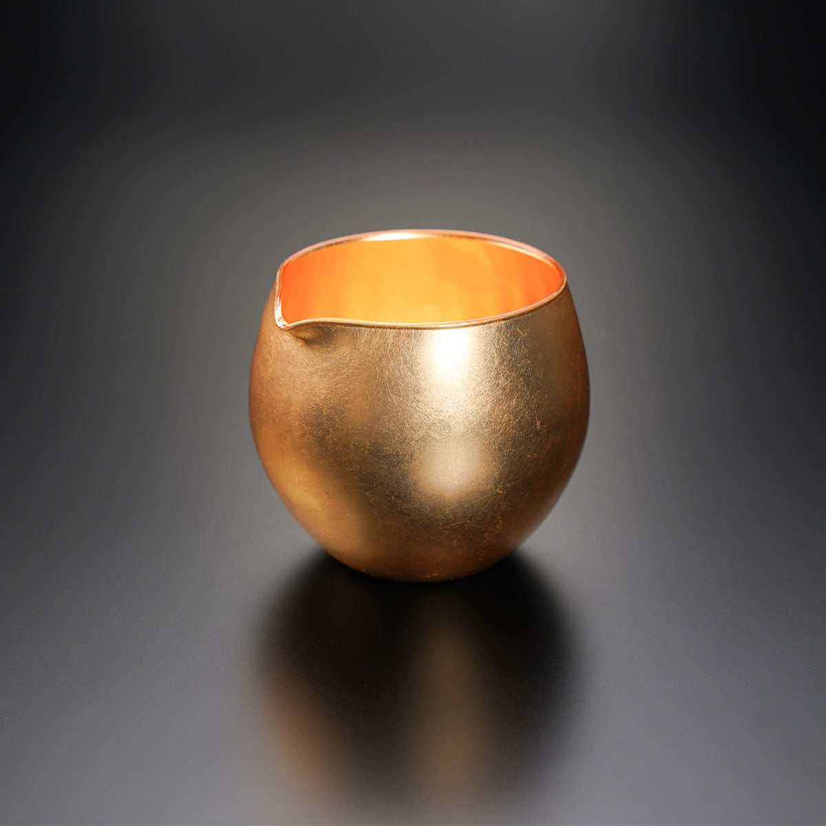 Laque de Yamanaka – service à saké japonais [verre Kihaku], feuille d’or intégrale