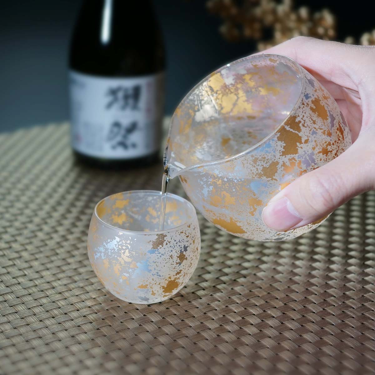 Kihaku Japanese Sake Set - Yamanaka Lacquerware