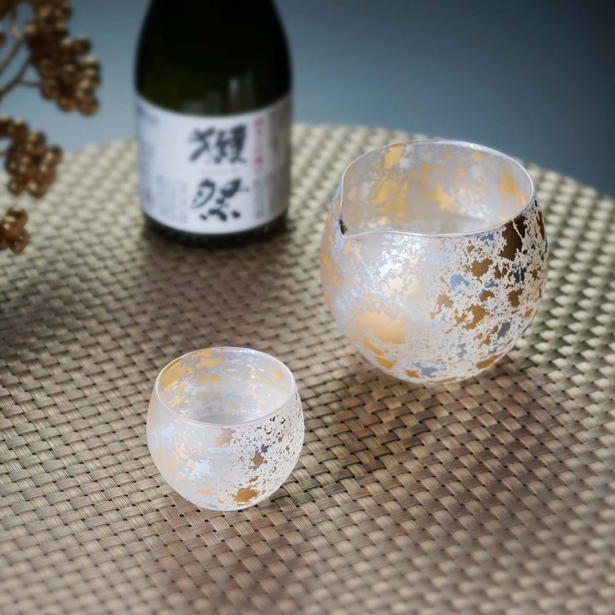 Kihaku Japanese Sake Set - Yamanaka Lacquerware