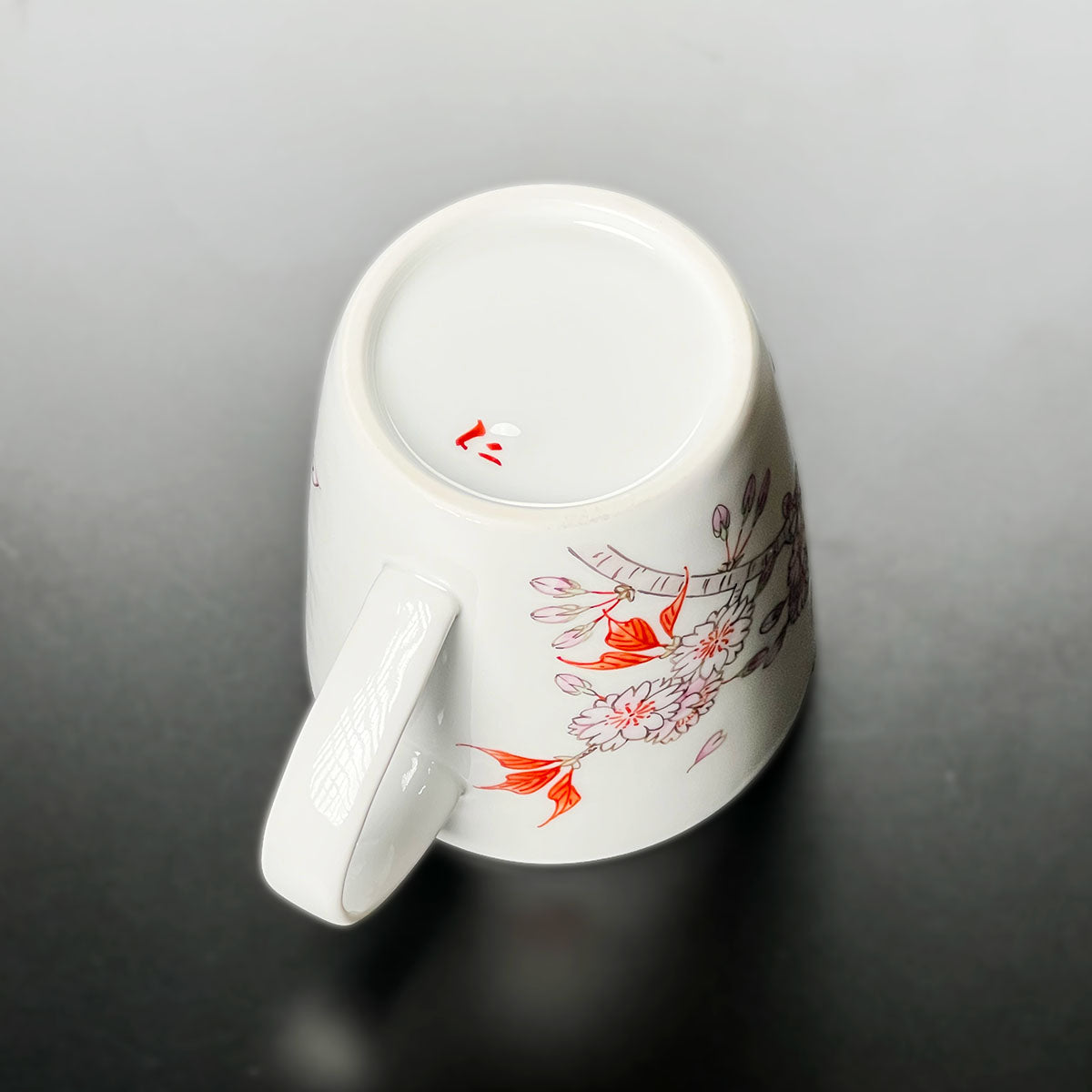 Jin Kiln Coffee Mug - Iroe Cherry Blossoms, Arita Ware