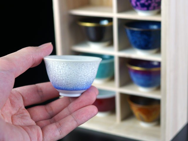 Shinemon Kiln Ochoko Sake Cup Set (8 Colors) - Arita Ware