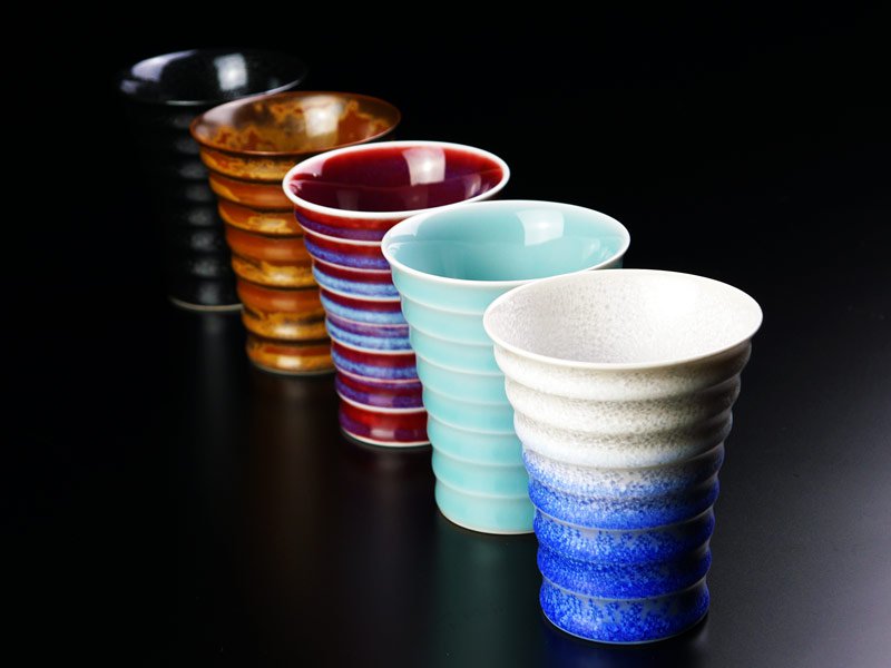 Shinemon Kiln Youhen Tumbler Set (5 Colors) - Arita Ware