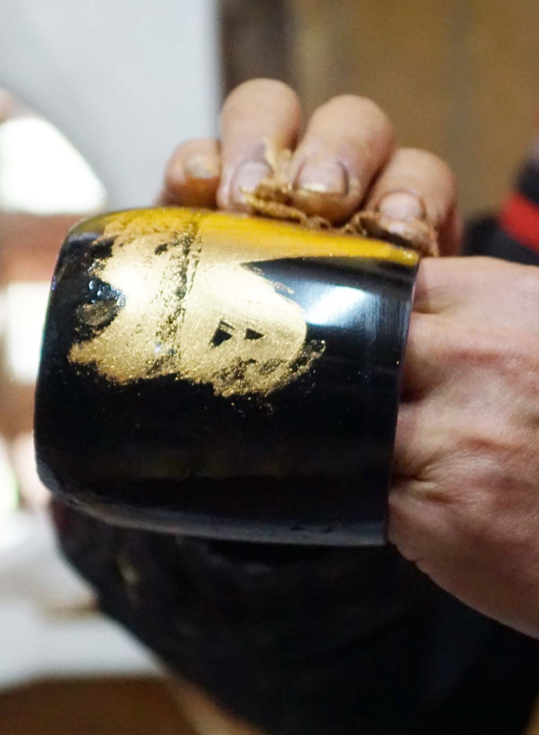 Kyoto Yamamoto Bijutsu - Cherry Blossom Golden Inlay Necklace